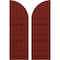 Ekena Millwork Americraft 5-Board (3 Batten) Wood Joined Board-n-Batten Shutters w/ Arch Top, ARW401BQ518X77MRH, PR ARW401BQ518X77MRH - alternate 1